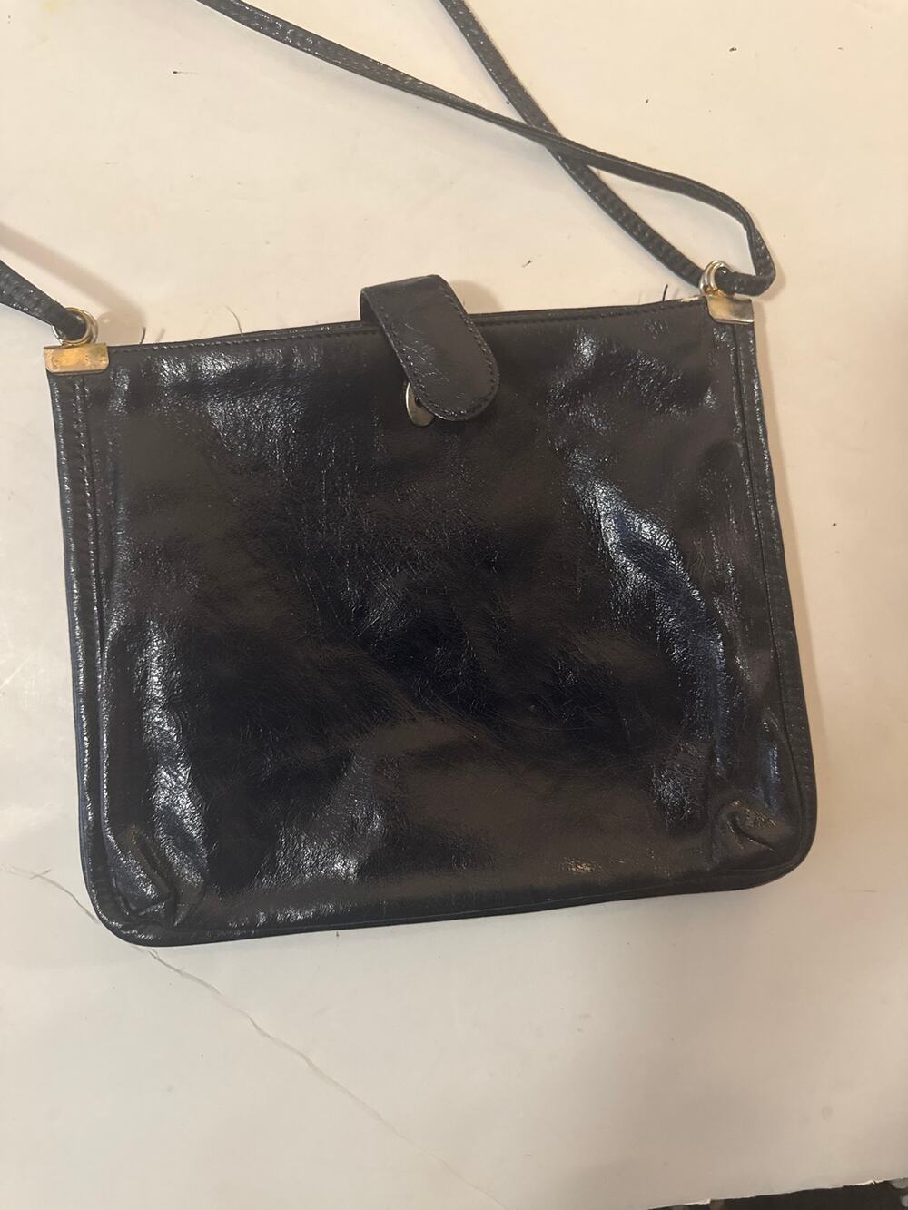Vintage SMco Blue Leather Women's Handbag Purse